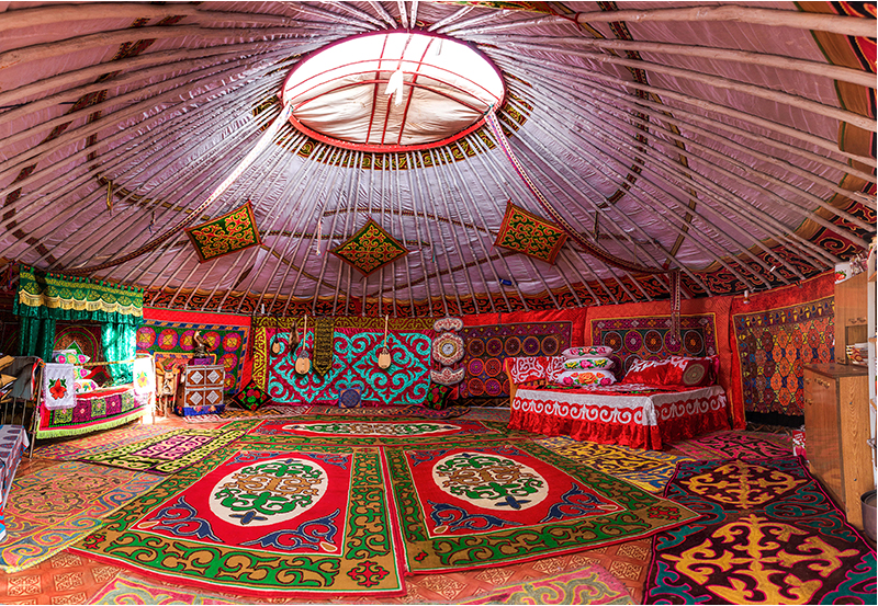 Kazakh nomads traditional house "Ger"